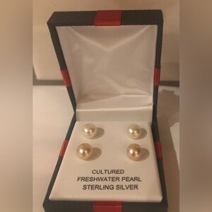 Two Pair of Pearl Earrings